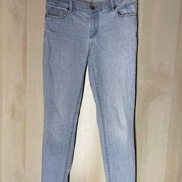 Loft‎ modern skinny crop faded light wash denim jeans, size 27 - Picture 8 of 16